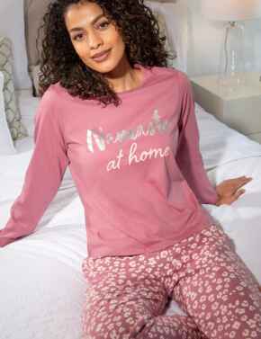 Pour Moi Namaste at Home Pyjama Set Mink/Blush