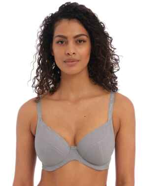 Freya Chill Molded Demi Underwire T-Shirt Bra (401333),34GG,Cool Grey at   Women's Clothing store