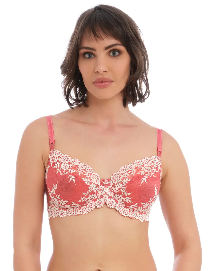 Wacoal Embrace Lace Underwired Bra Faded Rose/White Sand