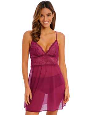 Wacoal Lace Perfection Chemise Red Plum
