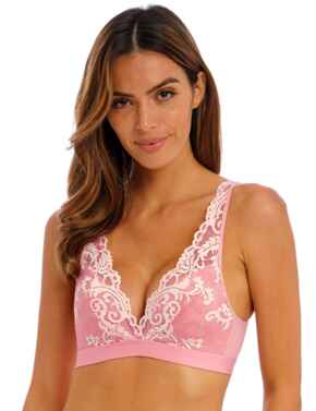 Wacoal Instant Icon Bralette Bridal Rose/ Crystal Pink 
