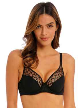 Wacoal Accord Bra Non Wired Soft Cup Bralette Wireless Black Frappe Lingerie