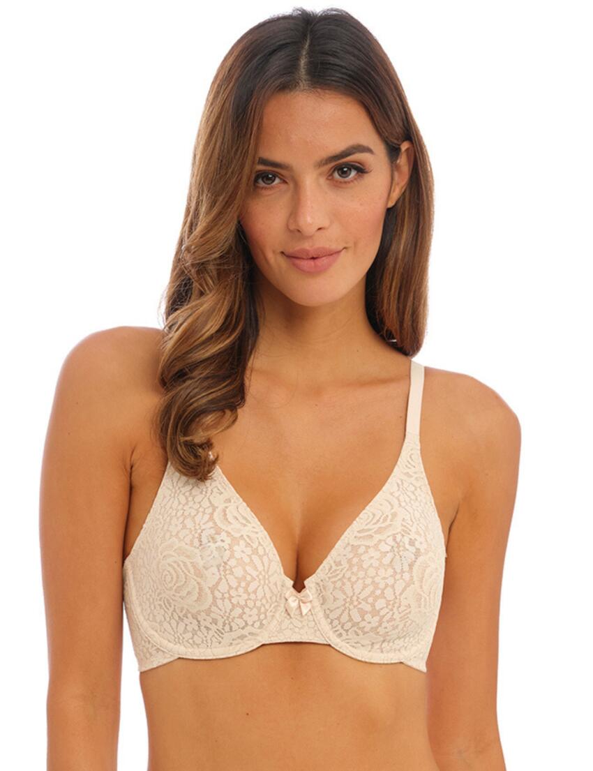 Halo Lace Dark Sea Moulded Bra from Wacoal