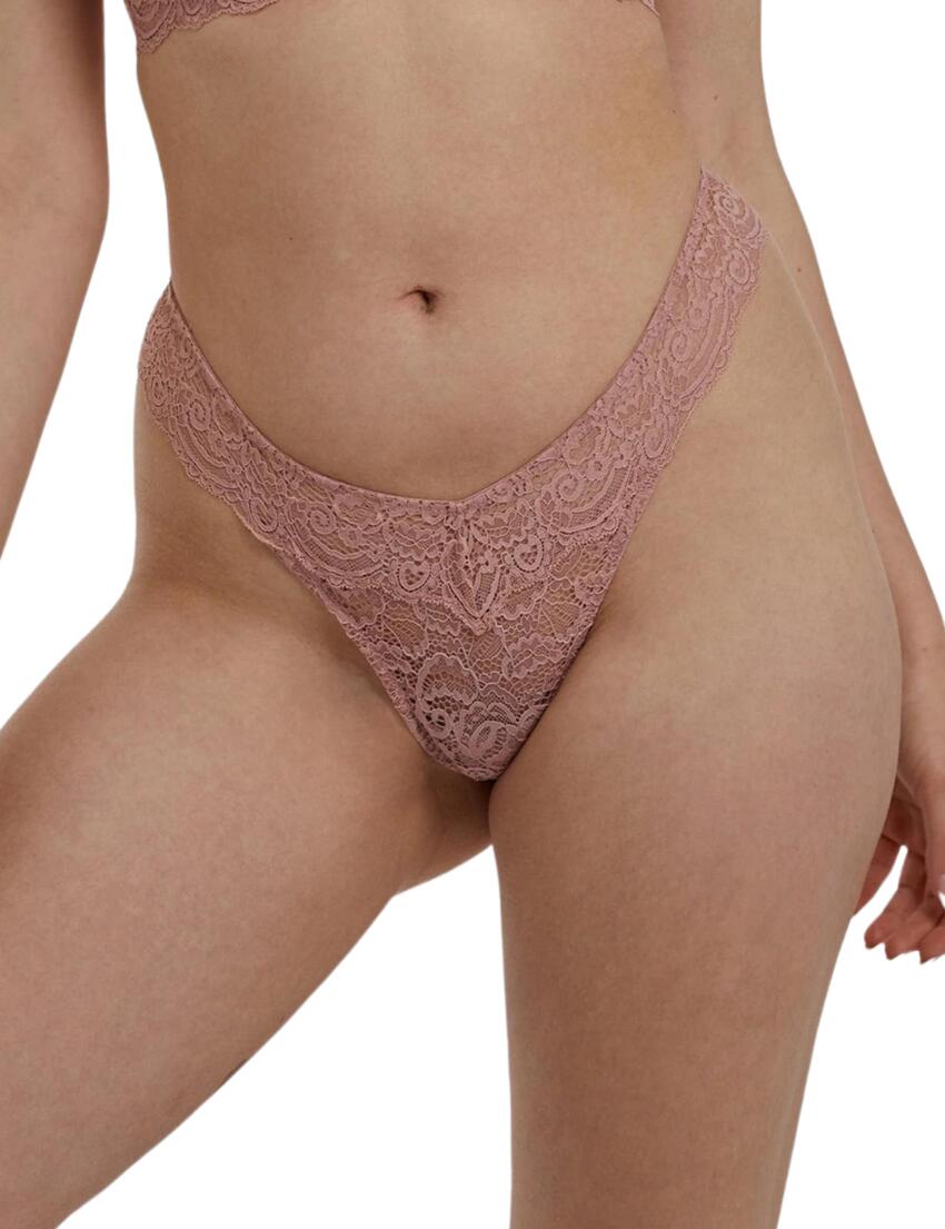 Wolf & Whistle Ariana Thong Ash Rose