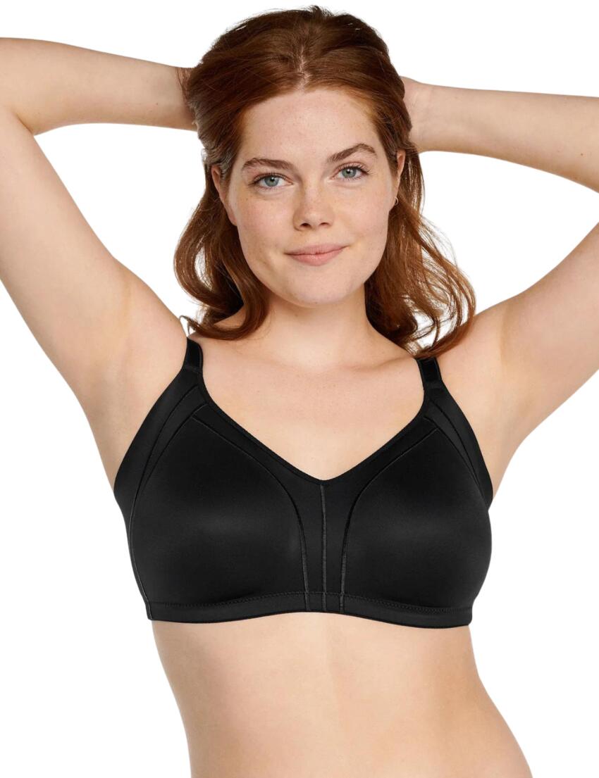 Naturana Everyday Minimizer Bra with Side Smoother Black