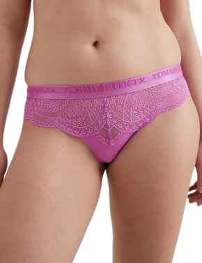 Tommy Hilfiger Lace Brazilian Brief Lilac Orchid