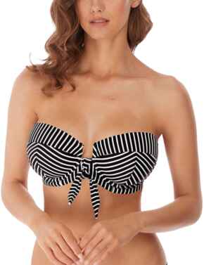 Freya Beach Hut Padded Bandeau Bikini Top Black