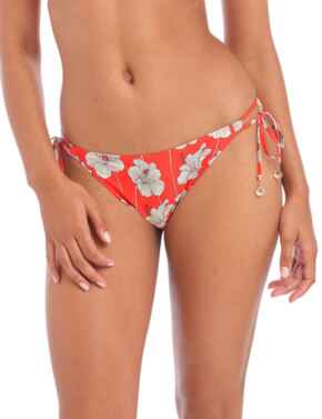 Freya Hibiscus Beach Tie Side Bikini Briefs Sunset 