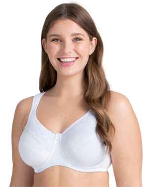  Miss Mary of Sweden Cotton Now Underwired Minimizer Bra White