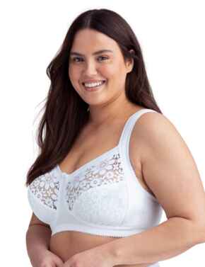 Miss Mary of Sweden Cotton Bloom Full Cup Bra White 