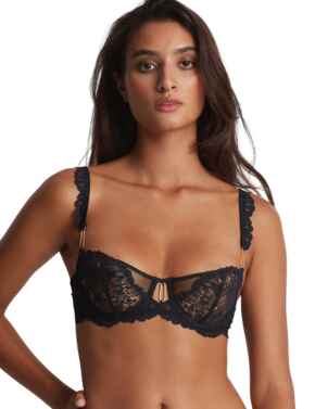 Aubade Flowermania Half-Cup Bra Noir