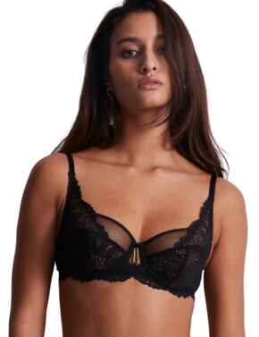 Aubade Flowermania Comfort Full Cup Bra Noir