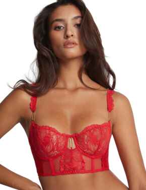Aubade Flowermania Bustier Rouge Floral