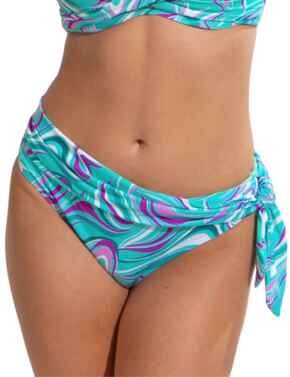 Pour Moi Carnival Fold Over Bikini Briefs Aquaburst
