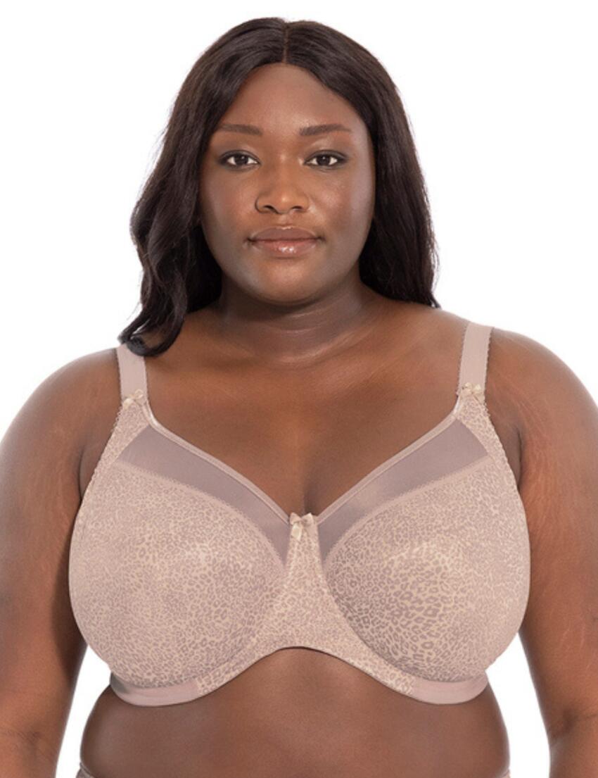 Goddess Kayla Banded Full Cup Underwire Bra (6164),46G,Taupe Leopard