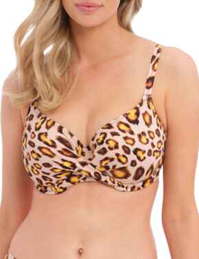 Fantasie Kabini Oasis Full Cup Bikini Top Leopard