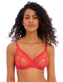 Rosabelle Non Padded Bra Cherry - For Her from The Luxe Company UK