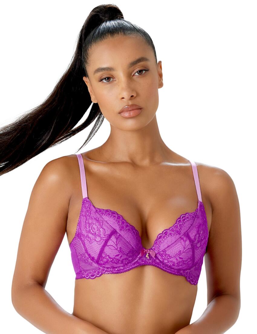 7711 Gossard Superboost Lace Padded Plunge Bra - 7711 Orchid