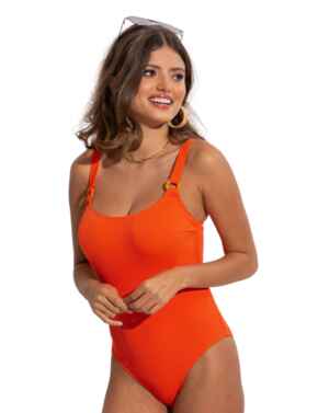 Pour Moi Cali Tummy Control Swimsuit Orange