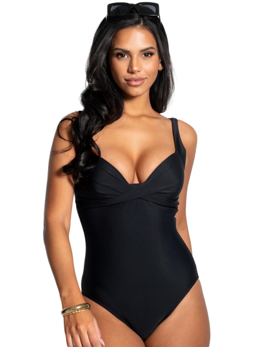 26606R Pour Moi Valencia Padded Control Swimsuit - 26606R Black