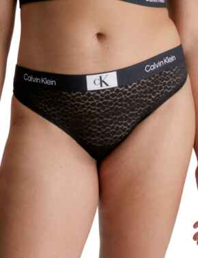 Calvin Klein Animal Lace Thong - Belle Lingerie