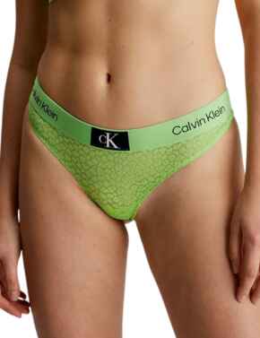 Calvin Klein CK96 Lace Thong Fabulous Green