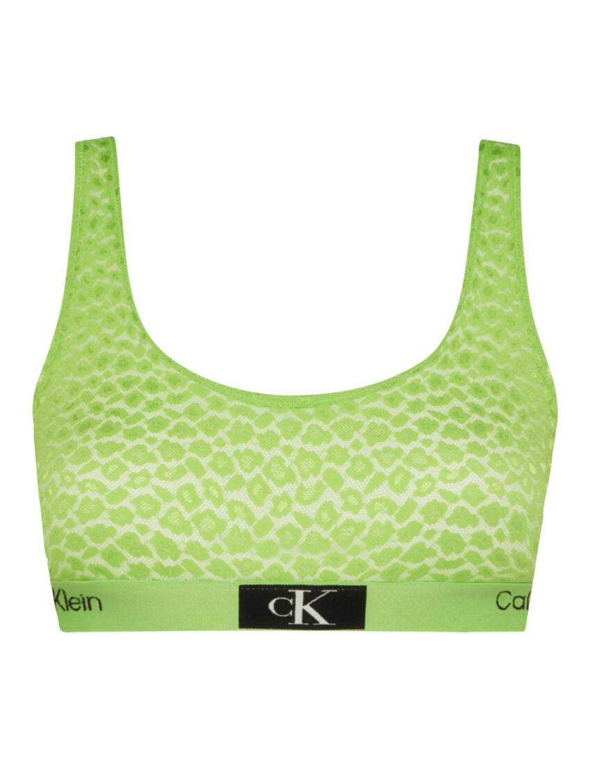 Calvin Klein CK96 Unlined Bralette Fabulous Green