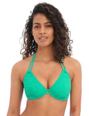 Freya Sundance Halter Bikini Top Jade