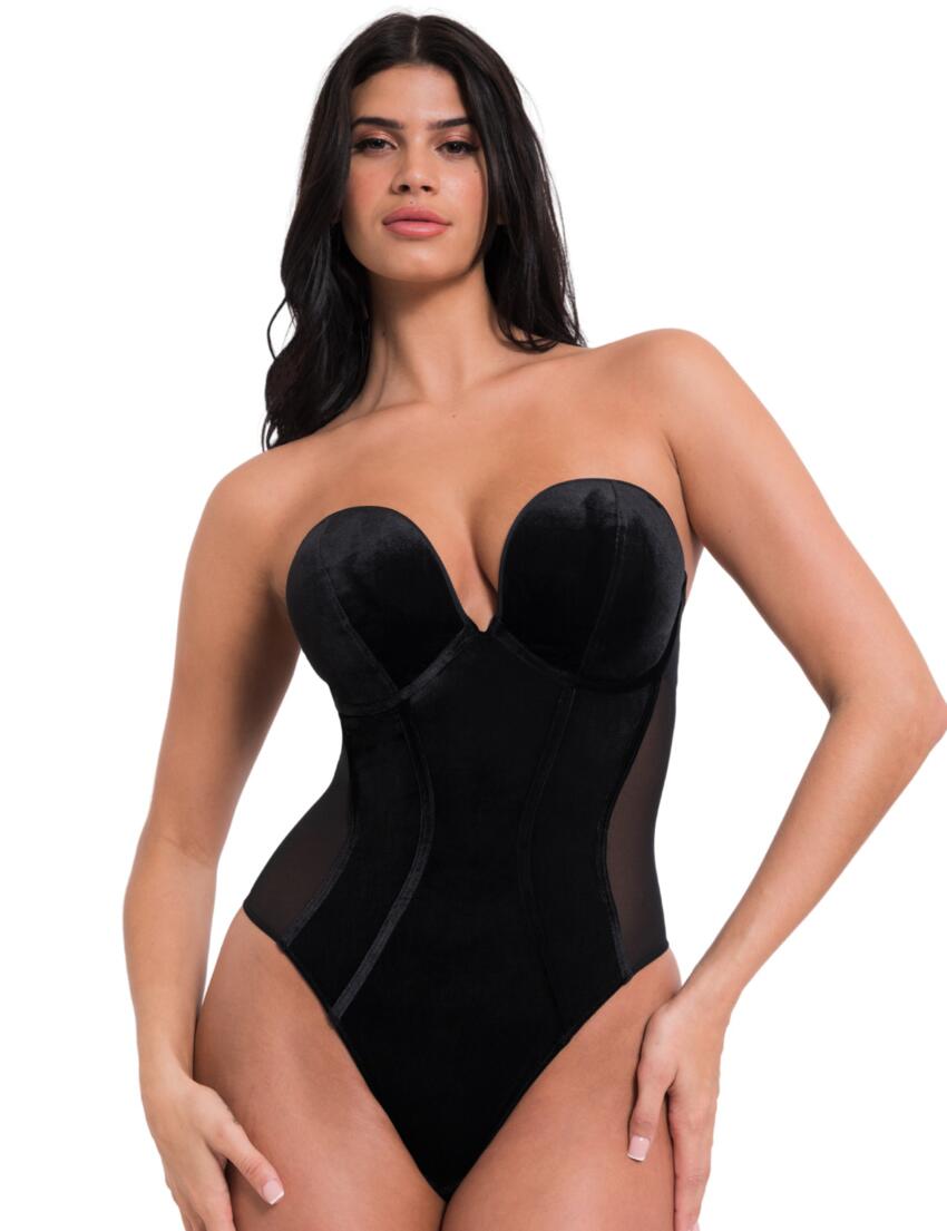 ST031704 Scantilly by Curvy Kate Icon Plunge Strapless Padded Body - ST031704 Black 