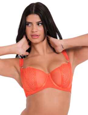 Scantilly by Curvy Kate Authority Balcony Bra Lava Red