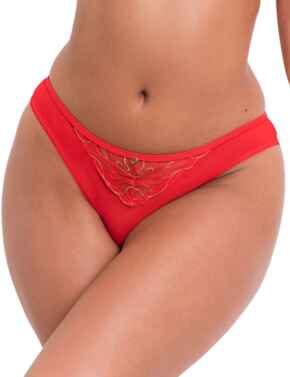 Scantilly by Curvy Kate Fascinate Brazilian Brief Poppy Red