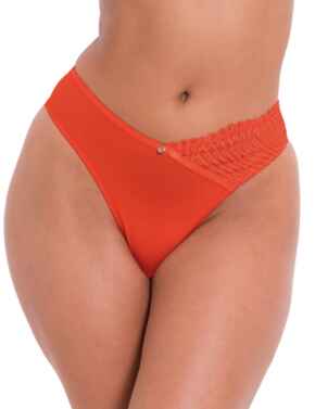 Scantilly by Curvy Kate Authority Thong Lava Red