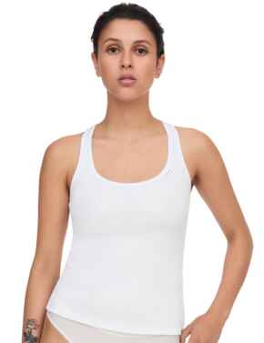 Chantelle Cotton Comfort Vest Top White 