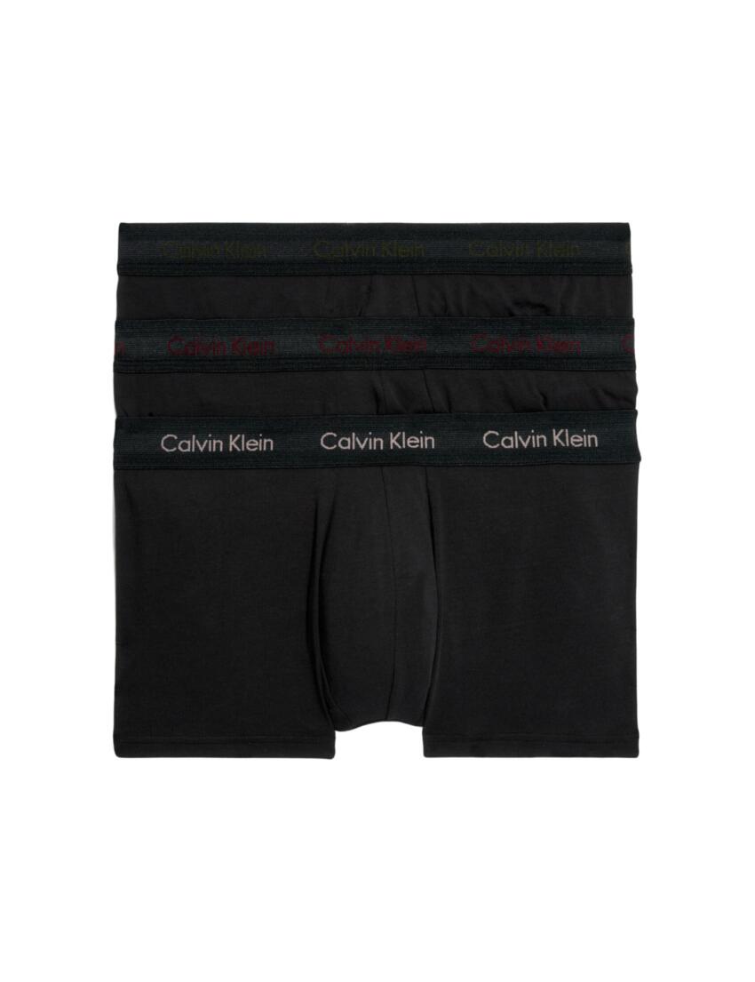 Calvin Klein Mens Cotton Stretch Low Rise Trunk 3 Pack - Belle