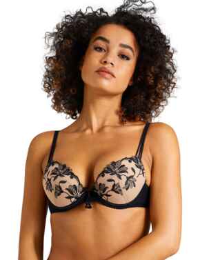 Aubade Lovessence Padded Plunge Bra Noir