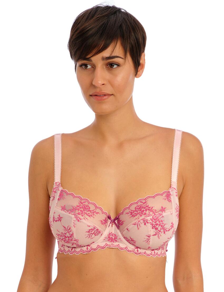 Offbeat Decadence Spacer Bra by Freya, Pink Floral