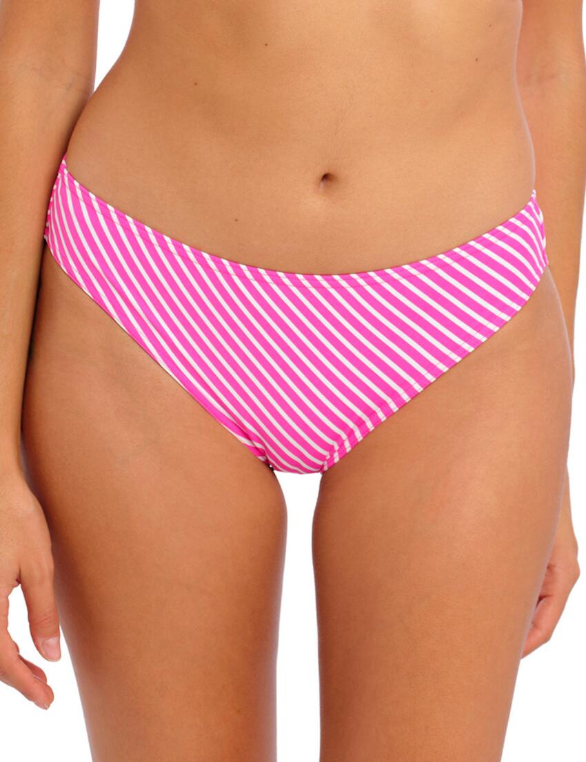 Freya Jewel Cove Bikini Brief Stripe Raspberry