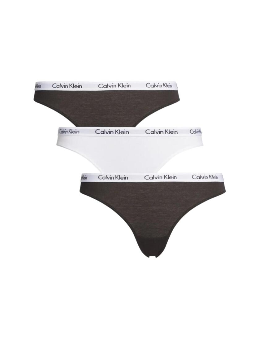 Calvin Klein Carousel 3-Pack Bikini Briefs, Black/White/Grey