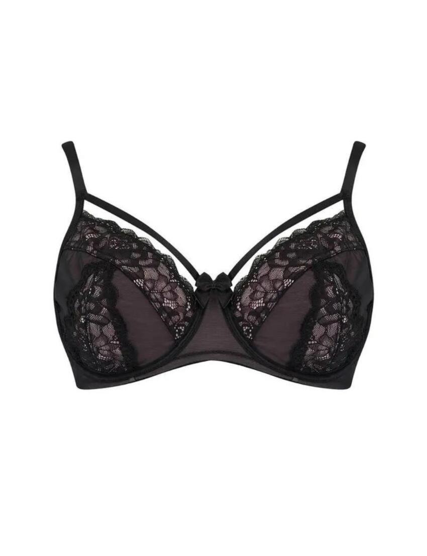 Pour Moi Confession Underwired Bra Black/Pink