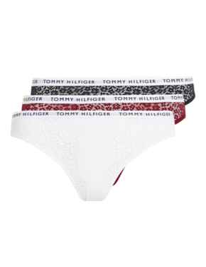 Tommy Hilfiger 3 Pack lace Brief Desert Sky/White/Rouge 