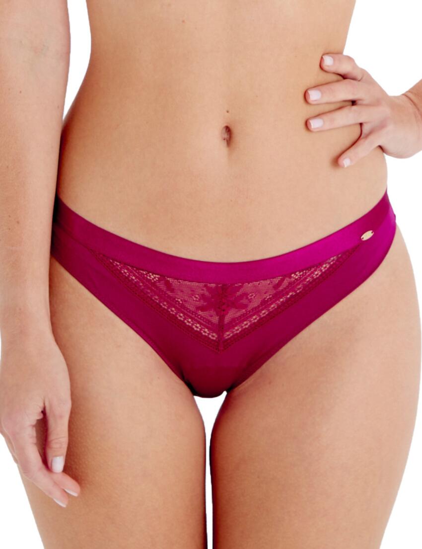 Pretty Polly Botanical Lace Brief Fuchsia