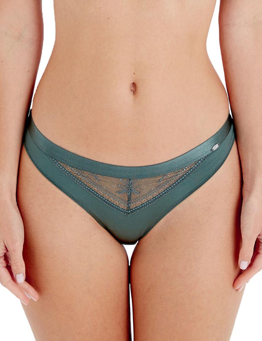 Pretty Polly Botanical Lace Brief Sage
