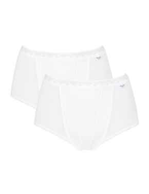 Sloggi Light Control Maxi Briefs 2 Pack White