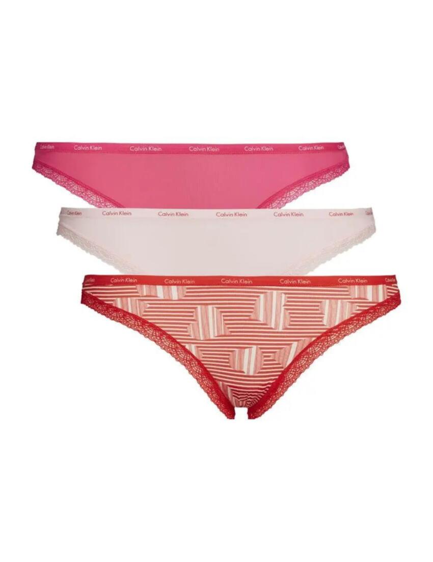 Calvin Klein Bottoms Up Brief 3 Pack Quiver / Prarie Pink / Multi Heart