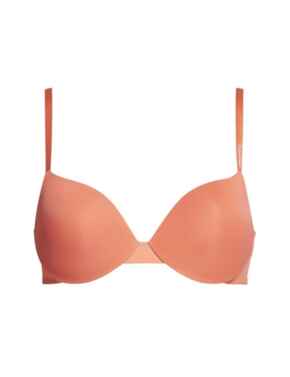 Calvin klein Light Lined Plunge Bra 000QF6396E - rustic red