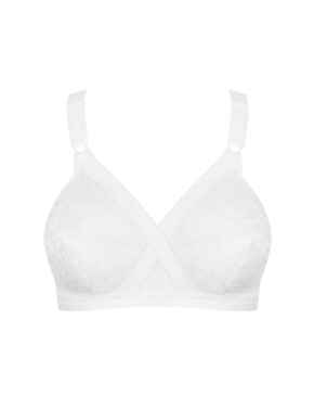  Playtex Cross Your Heart Non-Wired Bra White 