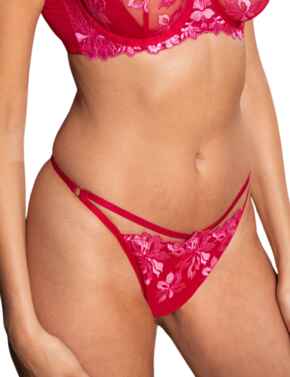 Pour Moi Roxie G String Red/Pink