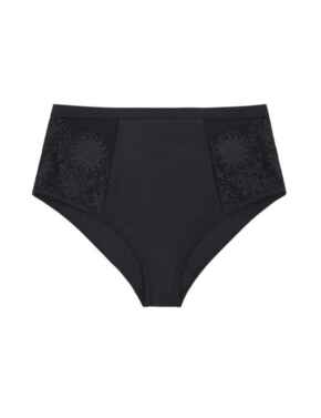 Playful Promises Hunter McGrady Black Lace Panelled Bikini Bottom Black