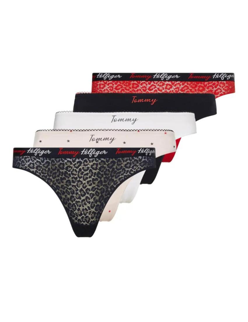 Thongs, Lace, Floral, Pack of 2 TOMMY HILFIGER