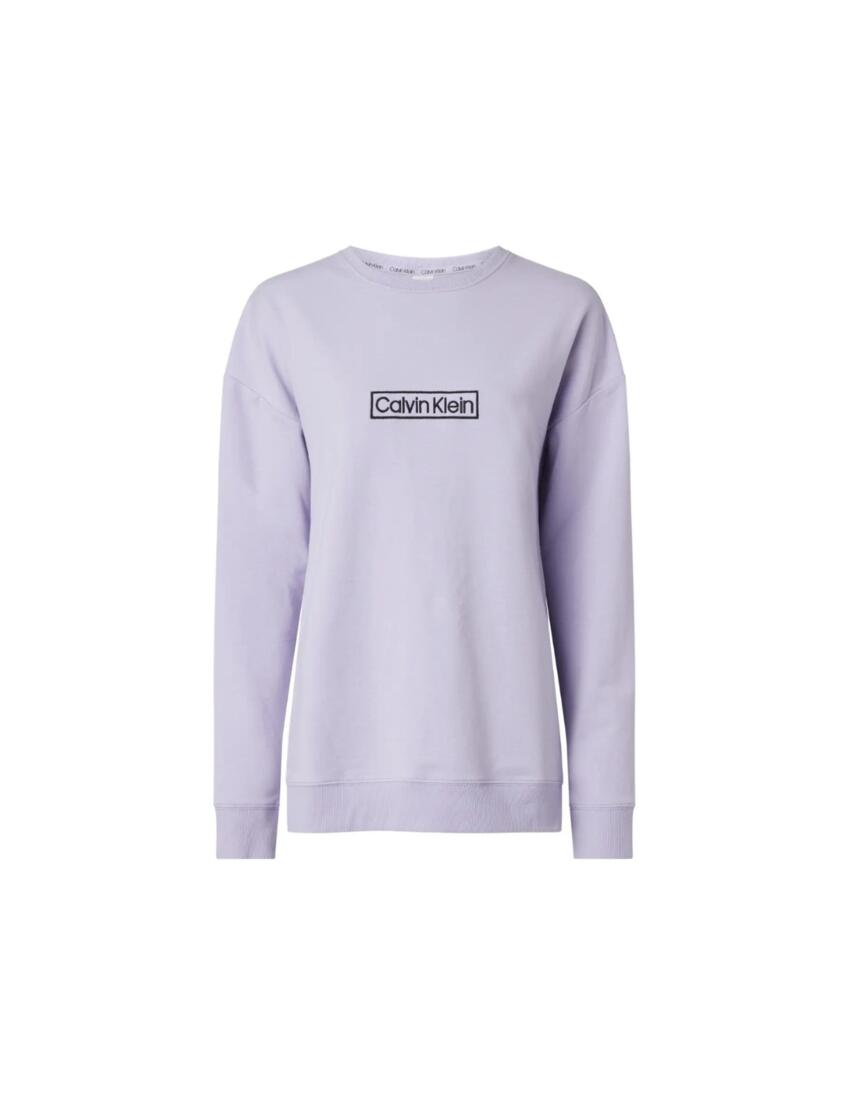  Calvin Klein Reimagined Heritage Loungewear Long Sleeve Sweatshirt  Vervain Lilac
